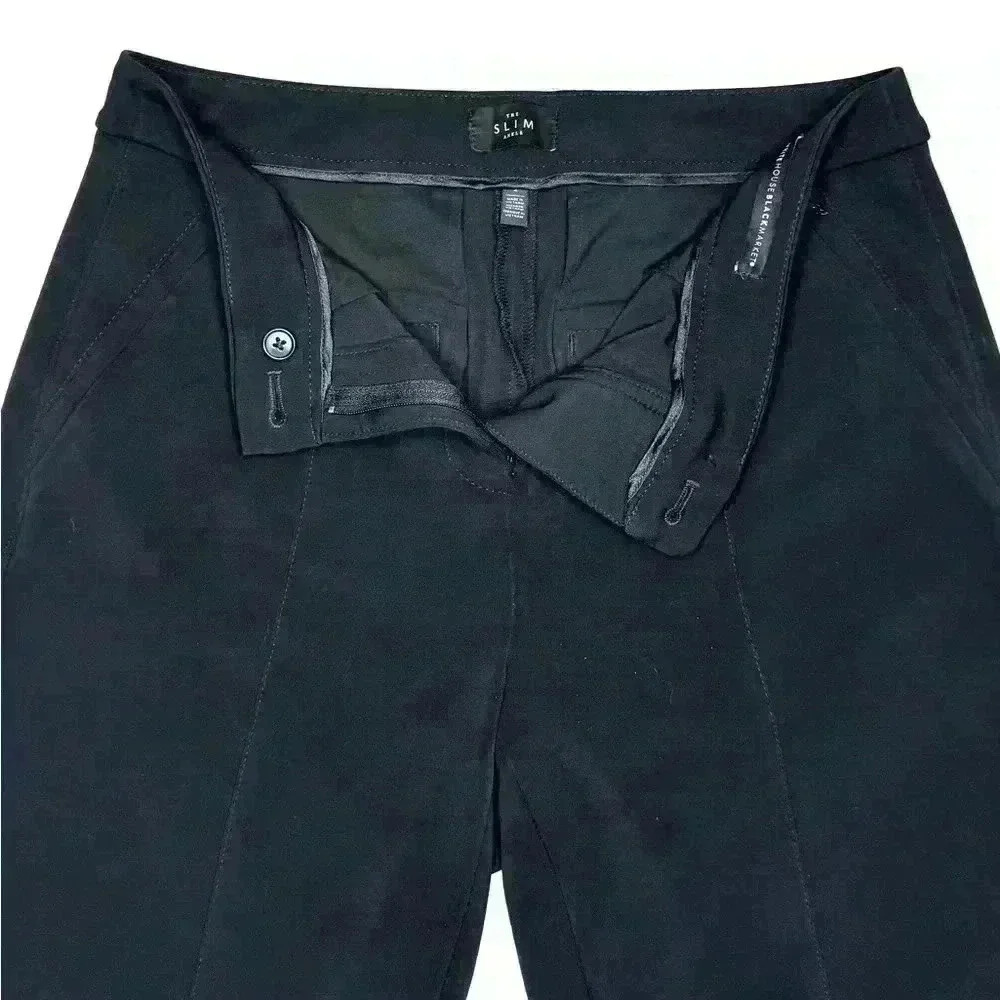 White House Black Market Womens The Slim Ankle Pants Size 2 Black - Picture 8 of 10